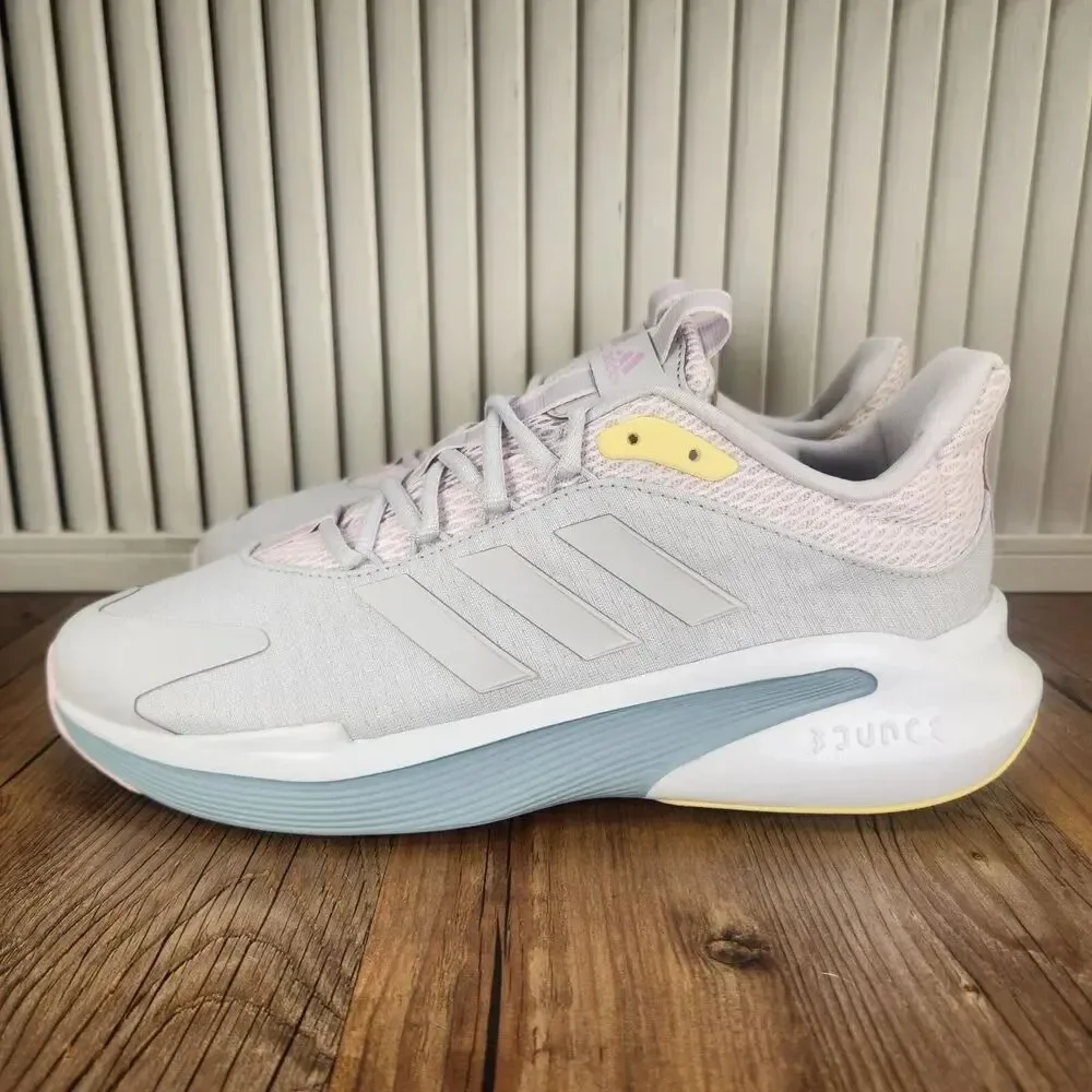Adidas Bounce Alphaedge+ IF7286 Womens Size 9.5 Gray Pink Running Sneakers Shoes